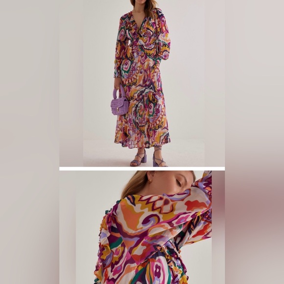 Maxi long sleeve dress - Picture 2 of 5